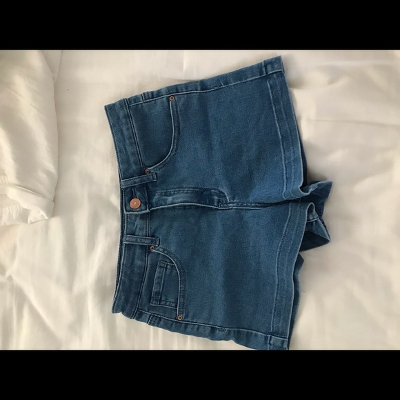 High Rise Jean Shorts - Picture 3 of 5